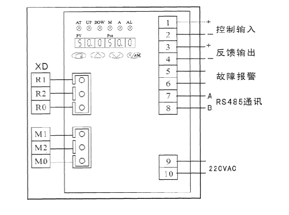 PSL電動執行器_調節型接線圖