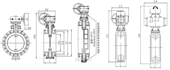 通風蝶閥結構圖
