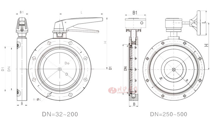 真空蝶閥結構圖