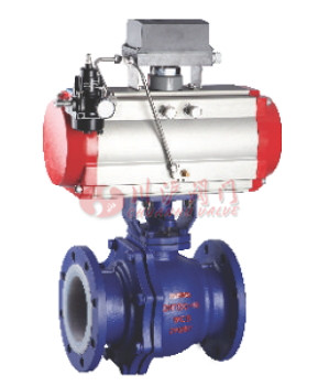 氣動襯氟調節球閥