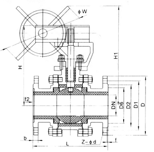氣動陶瓷球閥結構圖
