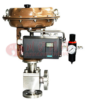 氣動角型調節閥