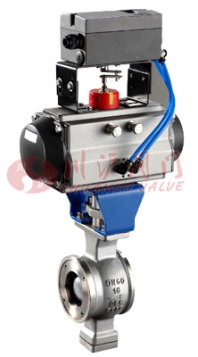 氣動V型調節球閥