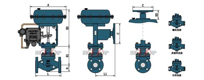 氣動套筒調節閥結構圖