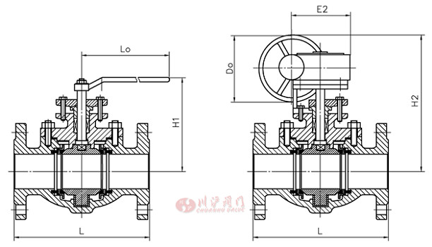 上裝式固定球閥結構圖