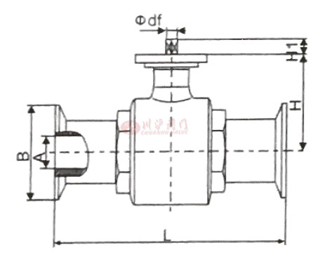 高平臺衛生級球閥結構圖