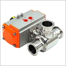 衛生級氣動三通球閥