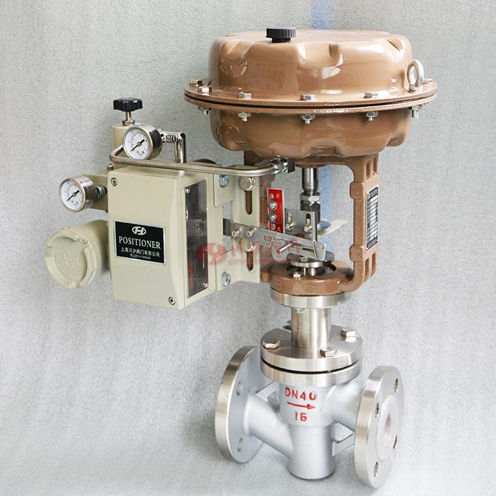 氣動襯氟調節閥實物圖